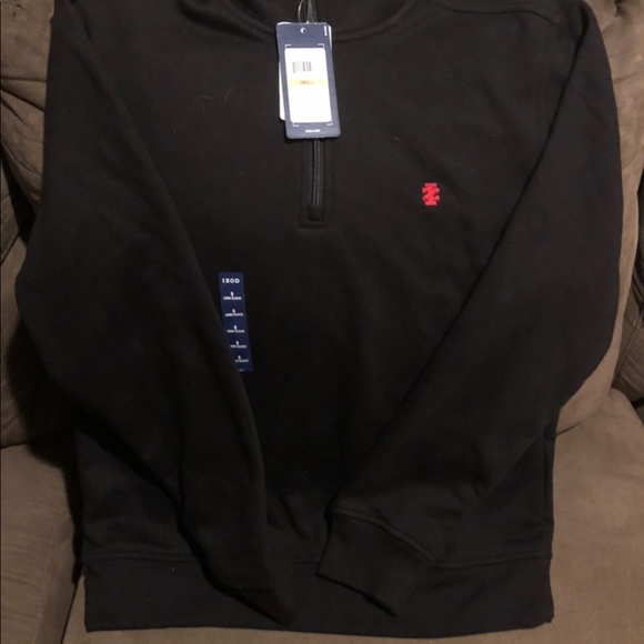 Izod quarter zip black jacket size small BRAND NEW - Picture 6 of 6
